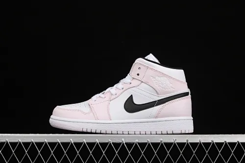 All categories Air Jordan Jordan series basketball shoes Air Jordan 1 Mid Air Jordan 1 Mid AJ1 Joe 1 rose pink violet mid-top basketball shoes BQ6472-500